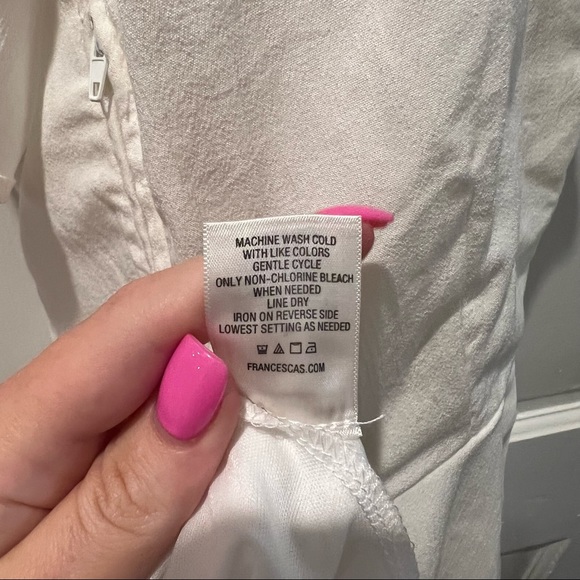 White One Shoulder Ruffle Mini Dress - Picture 6 of 7